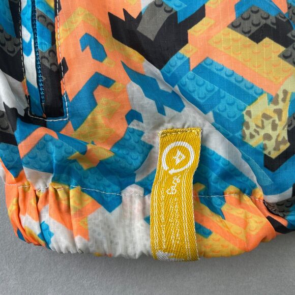 LRG Jacket Mens XL You's A Toy Hooded Windbreaker Multicolor Ripstop Full Zip - Picture 12 of 13